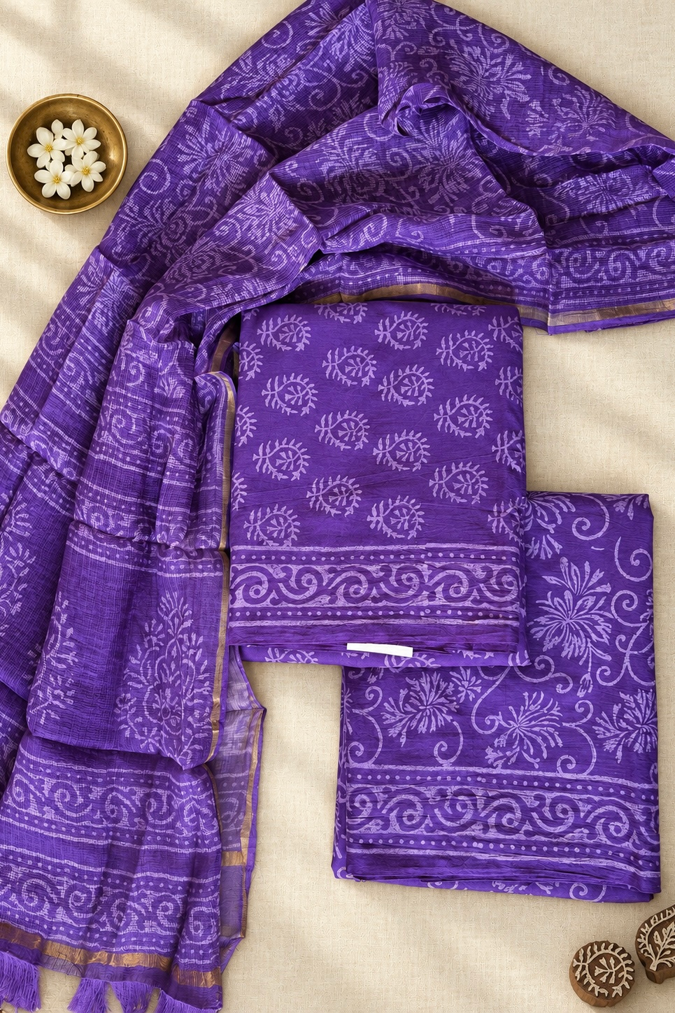 2026/09/447312.png Cotton suit set with Kota doriya dupatta (CSKD004)