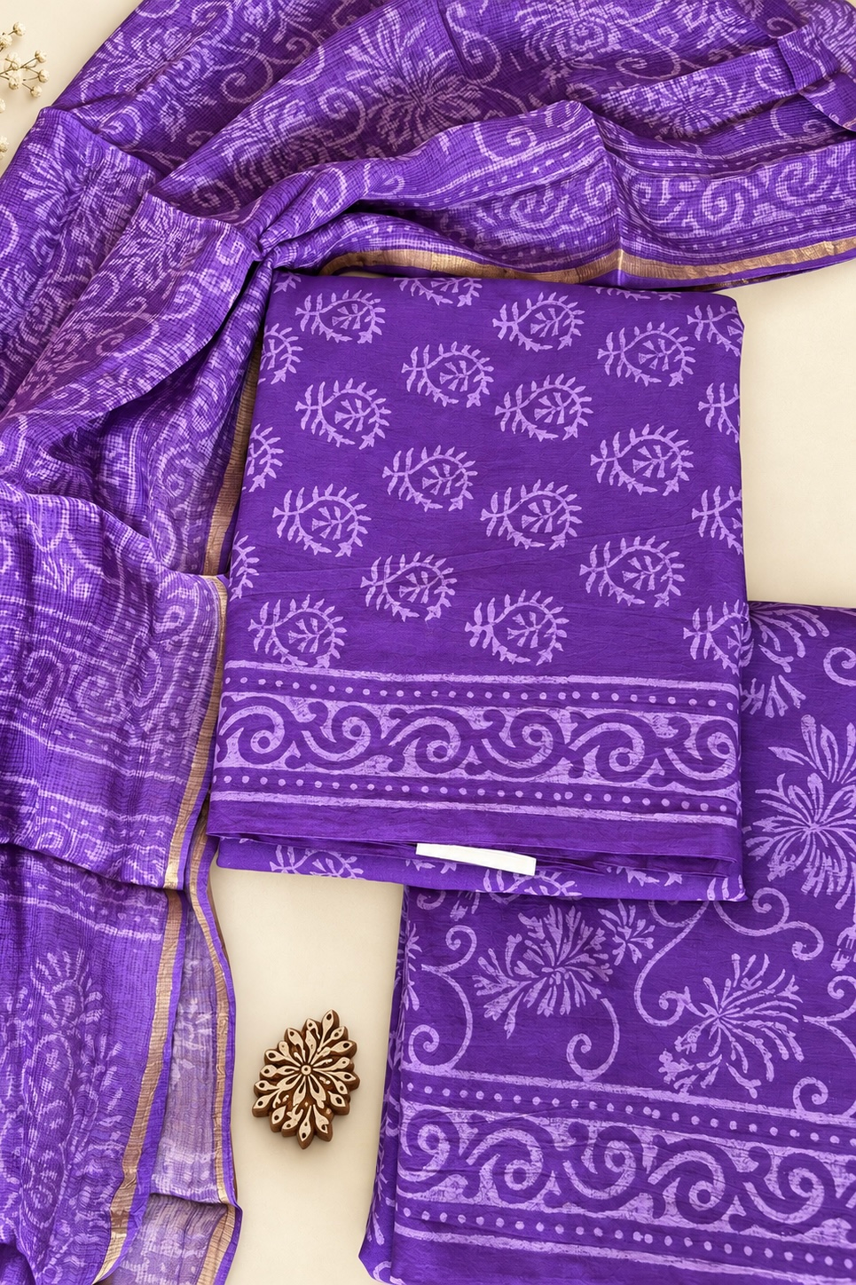 2026/09/447318.png Cotton suit set with Kota doriya dupatta (CSKD004)
