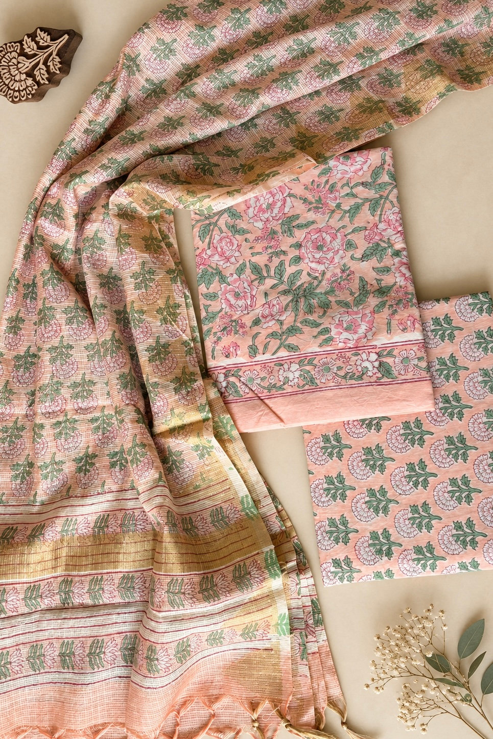 2026/09/447321.png Cotton suit set with Kota doriya dupatta (CSKD003)