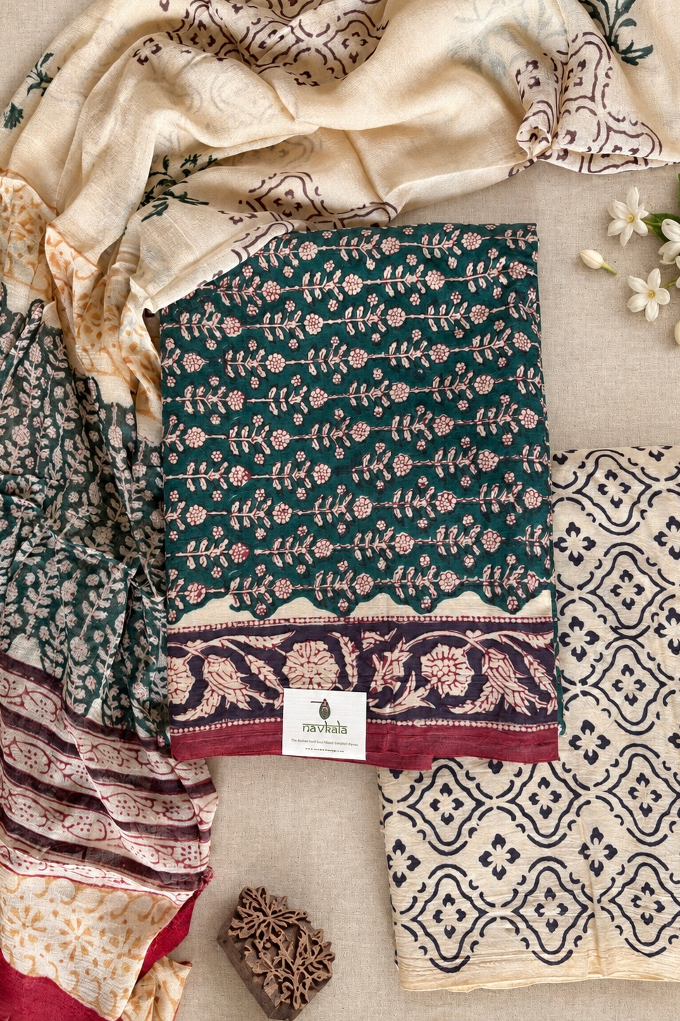 2026/09/447384.png Cotton suit set with chiffon dupatta (CCD003)