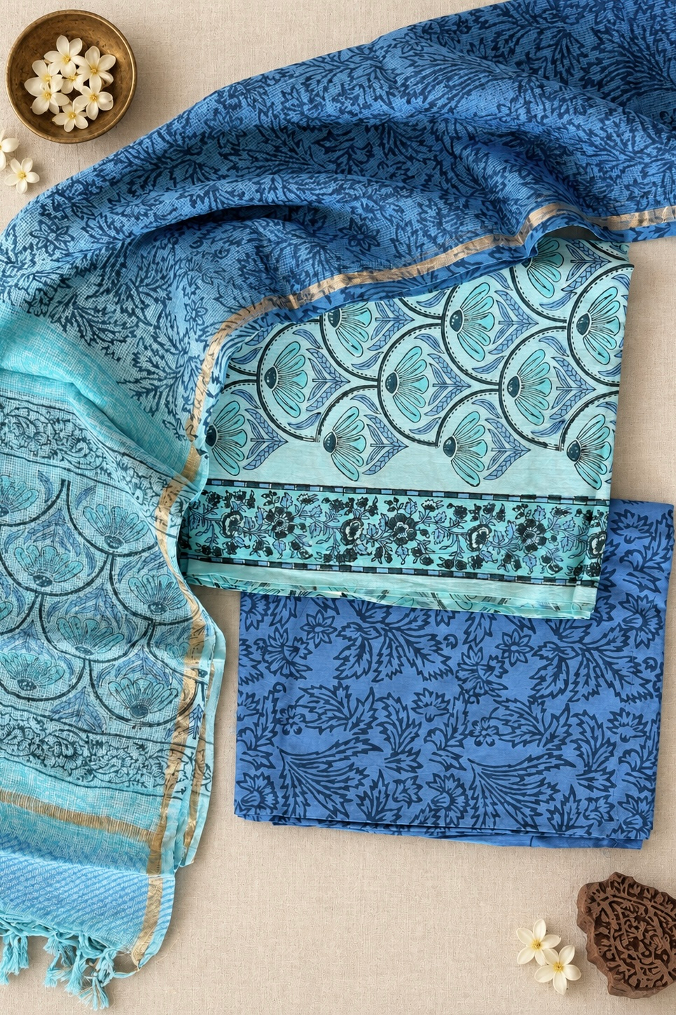 2026/09/447445.png Cotton suit set with Kota doriya dupatta (CSKD005)