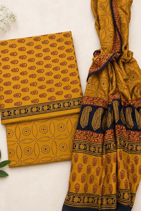 IMG_5955 Cotton Suit Set with Cotton Dupatta ( CSCD25030)