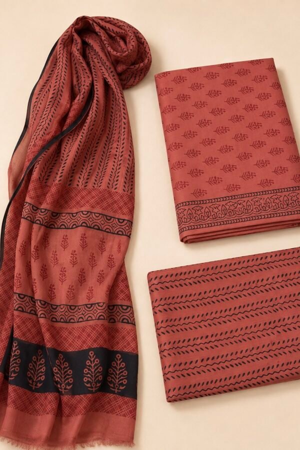 IMG_5957 Cotton Suit Set with Cotton Dupatta ( CSCD25029)