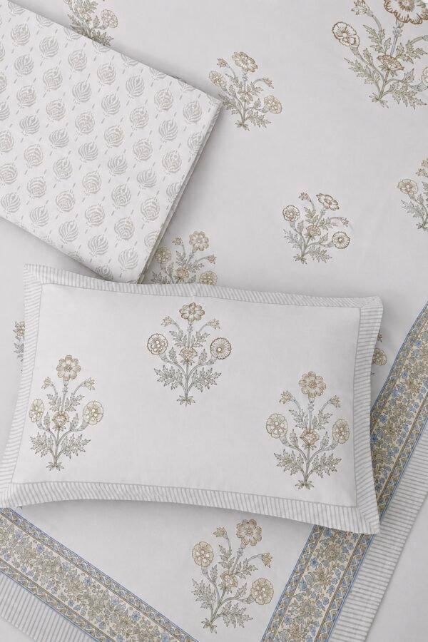 IMG_6675 The Gulmohar Collection Premium Cotton Bedsheet (BS25017)