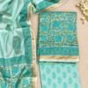 IMG_7237 Exclusive Hand Block Print Chanderi Silk Suit Set ( CNSS25043)