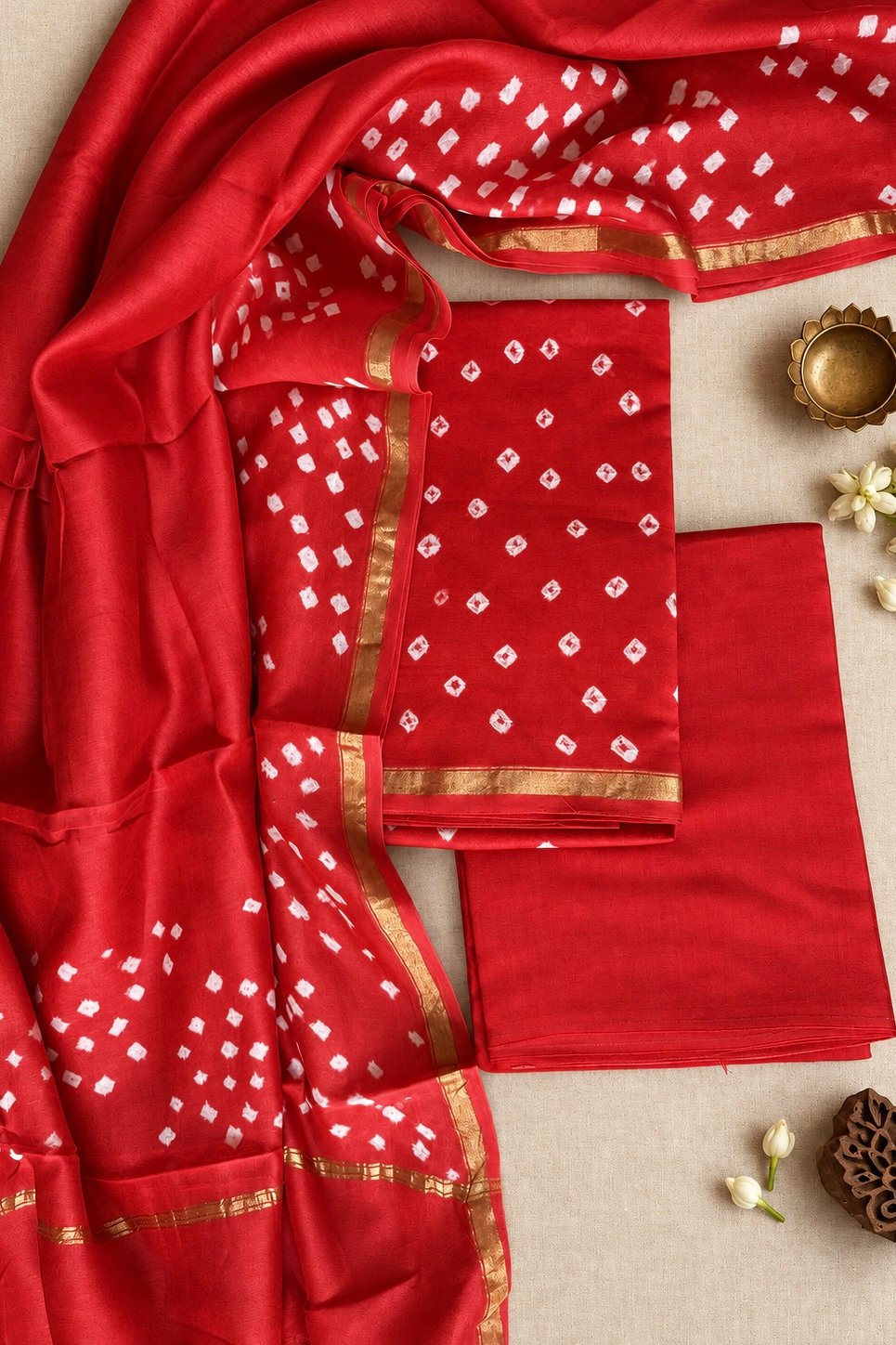 IMG_7242 Exclusive Hand Block Print Chanderi Silk Suit Set ( CNSS25041)