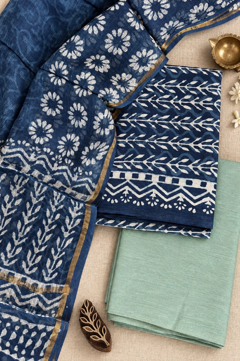 IMG_7248 Cotton suit set with Kota doriya dupatta (CSKD002)