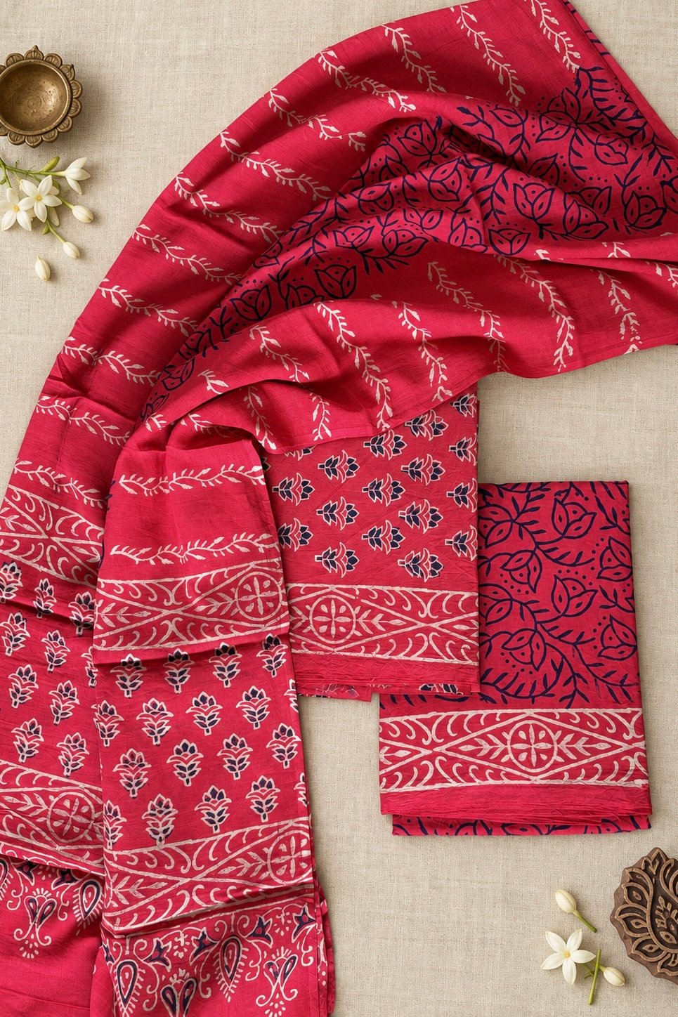 IMG_7263 Cotton Suit Set with Cotton Dupatta ( CSCD25025)