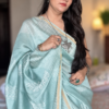 Chanderi Silk Saree with Zari Border  ( CSS2536)