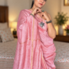 Chanderi Silk Saree with Zari Border  ( CSS2535)