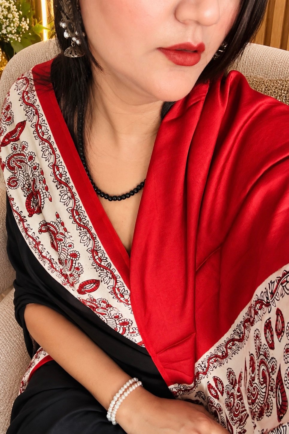 Premium Handcrafted Modal Silk Saree  ( PHS2603)